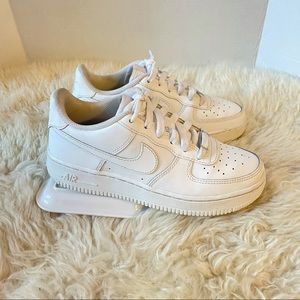 Nike Air Force One Low Top White Sneakers Women's Size 6